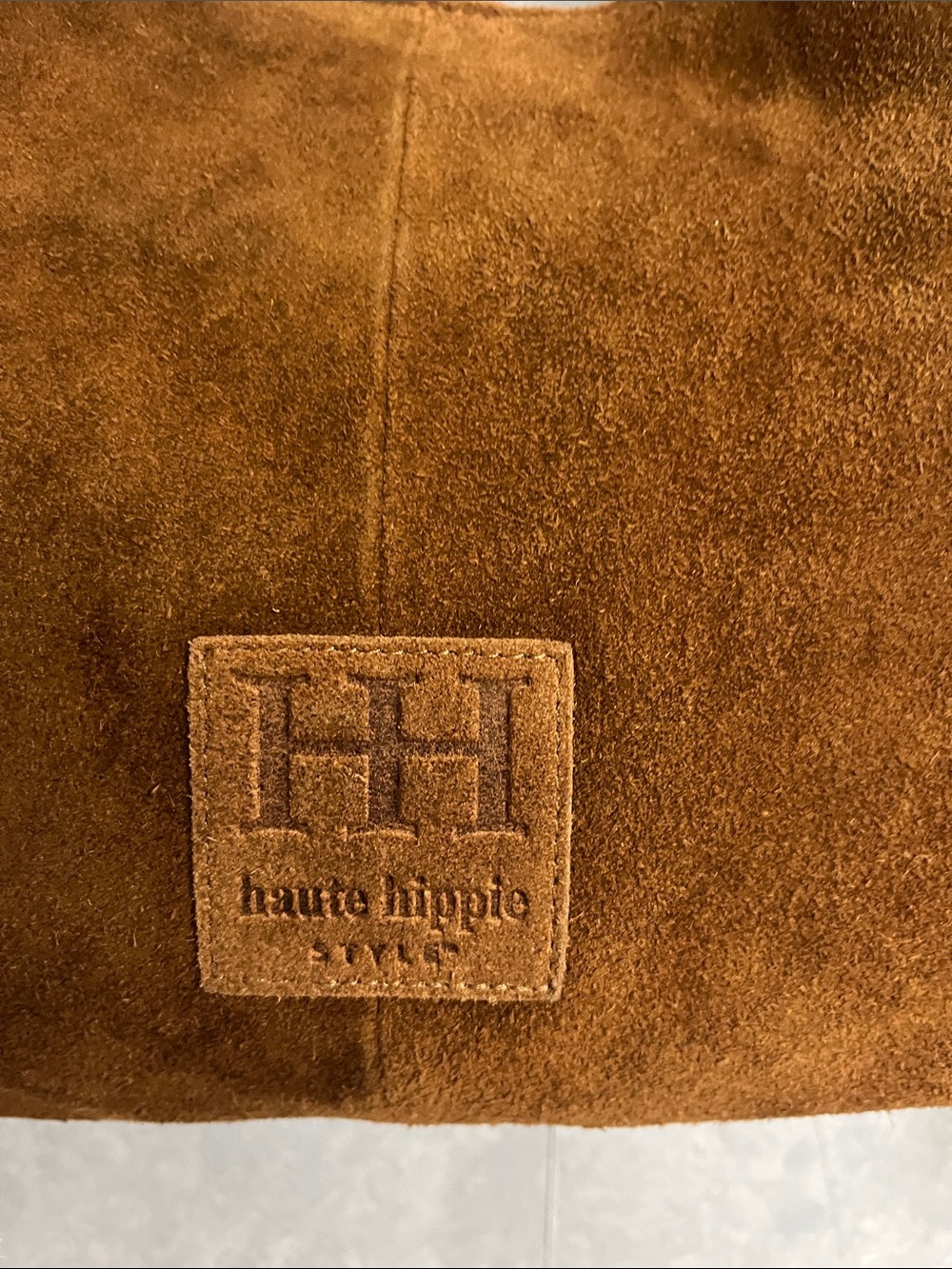 Haute Hippie Brown Suede Fringe Hobo Bag NWT - Picture 4 of 10